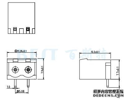 接線(xiàn)端子F855-508-GN 90°